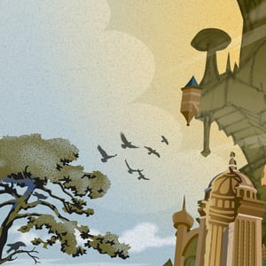 Image of 'Tower of Ruins' Open Edition Art Print