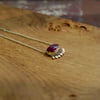Ruby tassel necklace