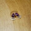 Ruby tassel earrings
