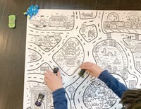 Image 2 of Monstertown Giant Coloring Sheet / Paper Playmat
