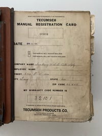 Image 3 of 1974 Tecumseh Master Parts Manuals