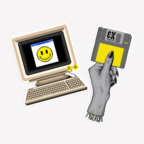 Image of Cyber Sticker Set