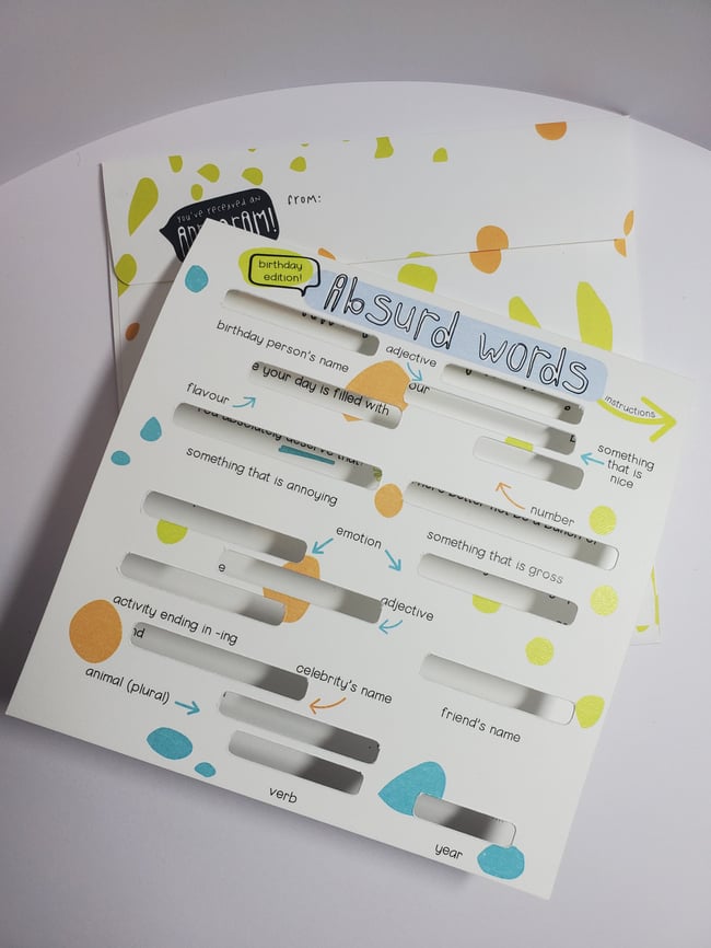Absurd Words Birthday Card! 