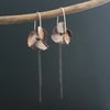 Purple Chain spinner earrings