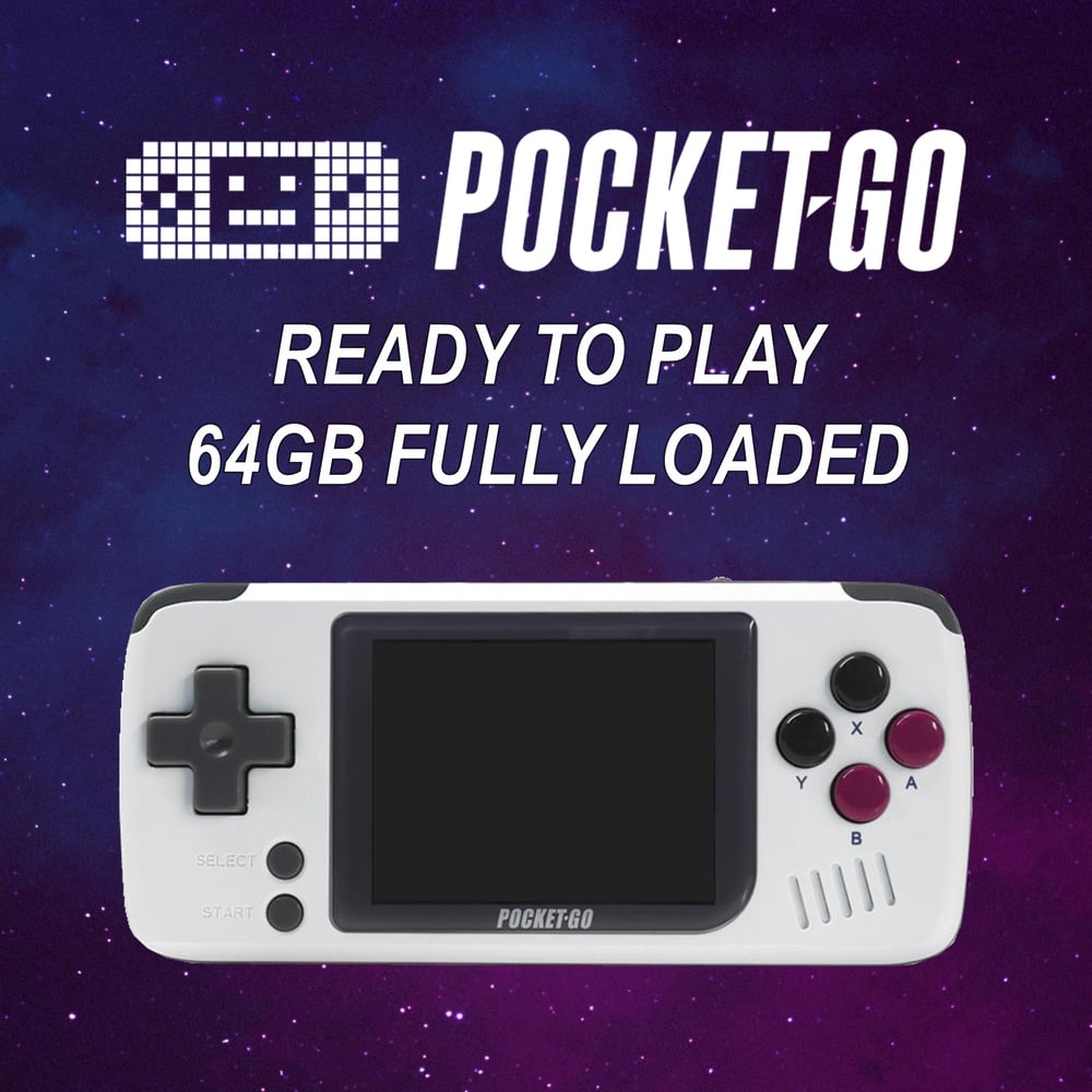 PocketGo Handheld Console (2.4" Screen) 64GB Ready to Play Fully Loaded