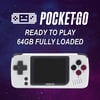 PocketGo Handheld Console (2.4" Screen) 64GB Ready to Play Fully Loaded