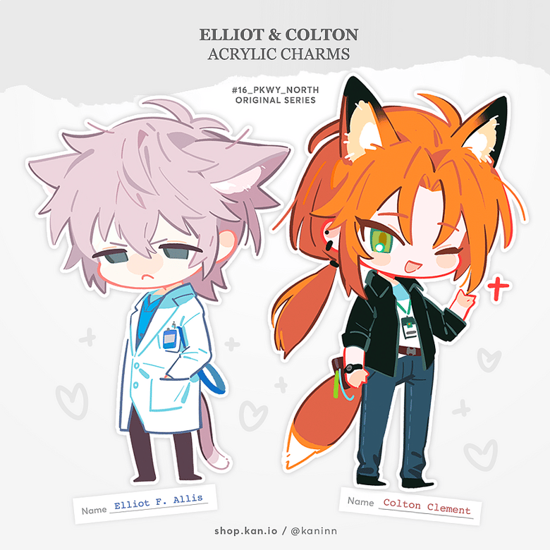 Image of Elliot & Colton OC Acrylic Charms / original