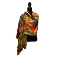 Image 1 of Merino-Silk Autumn Vines, Camel