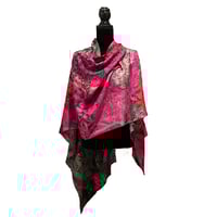 Image 1 of Merino-Silk Autumn Vines, Pink