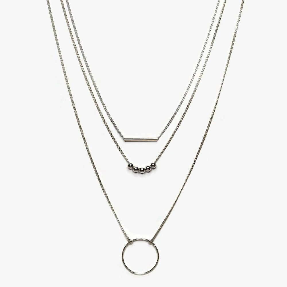 Image of Collier Triple rang Tube