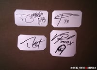 Image 5 of Pantera autographs stickers vinyl decal Dimebag Darrell, Philip Anselmo, Rex Brown, Vinnie Paul