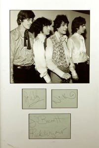Image 2 of George Waters,David Gilmour,Syd Barrett,Nick Mason,Richard Wright autographs stickers  