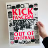 Kick Fascism Out of Football A3 riso print