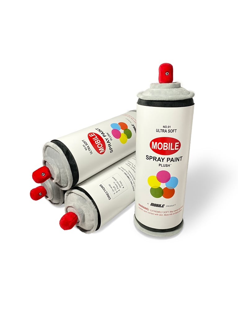 The Spray Paint Plush MOBILE