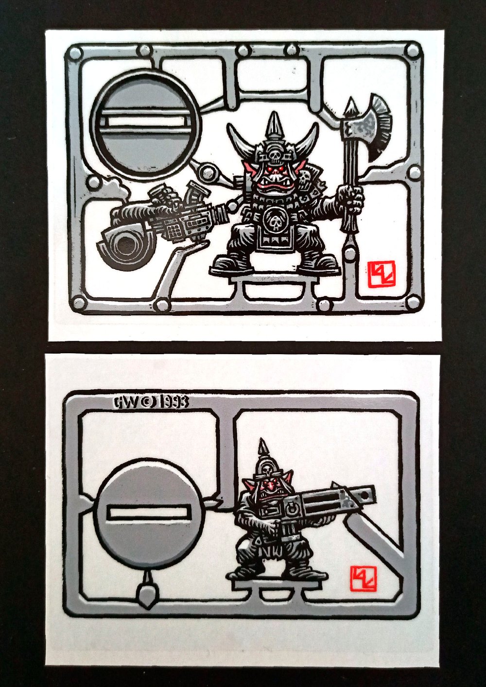 Sprue Vinyl Stickers