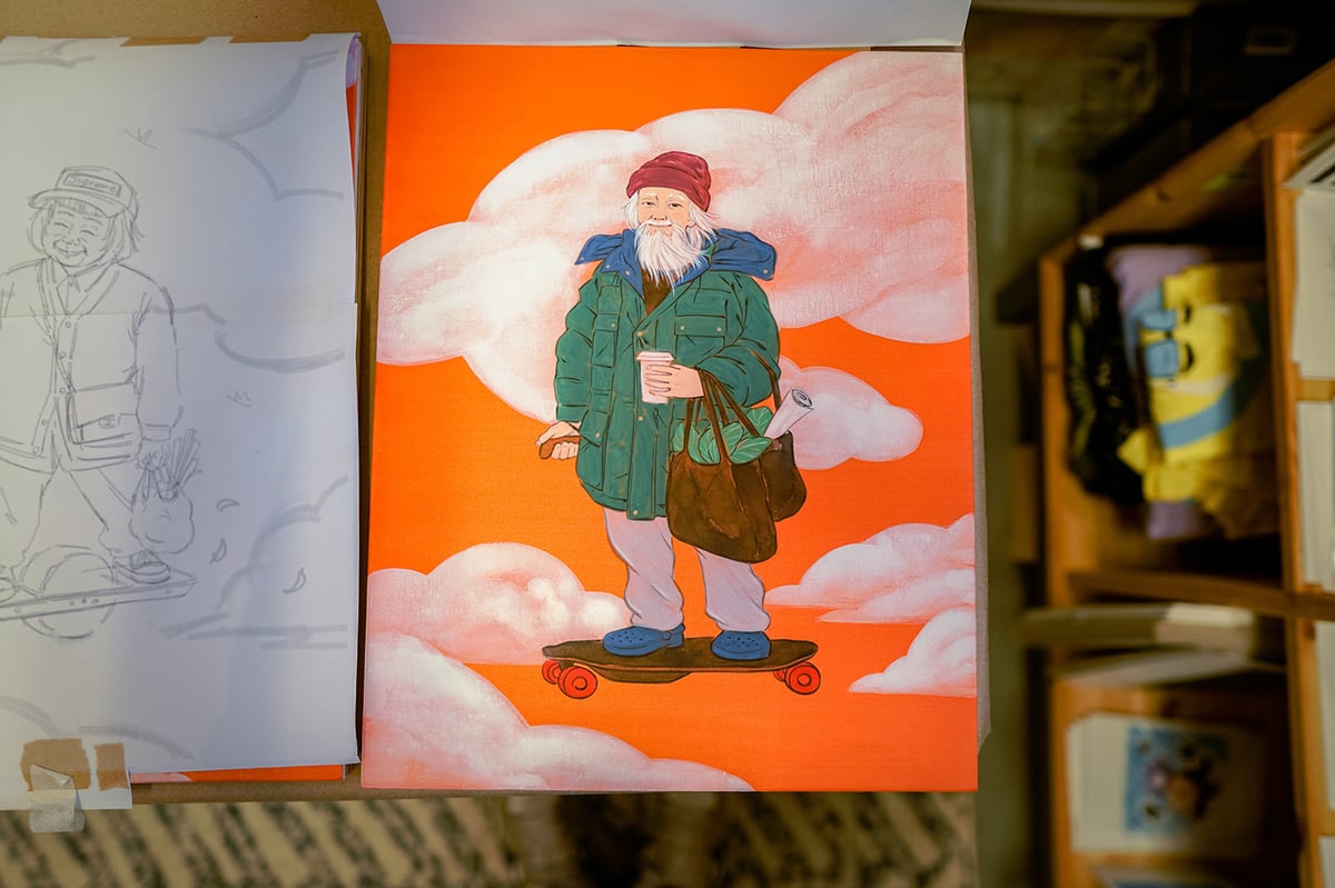 "Chinatown Gods: God of Prosperity" Original Painting