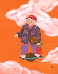 Image 1 of "Chinatown Gods: Goddess of Longevity" Original Painting