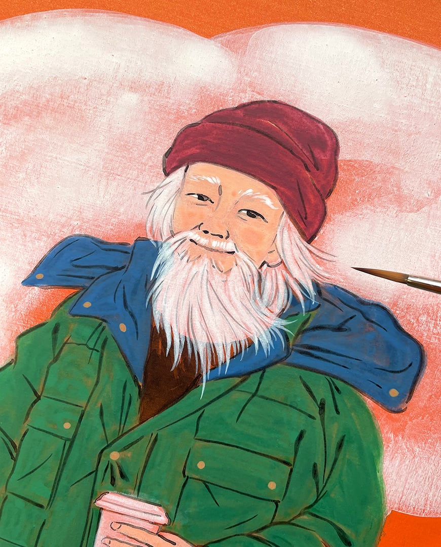 "Chinatown Gods: God of Prosperity" Original Painting