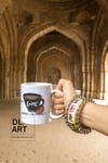 Retro coffee E=mc2  White glossy mug