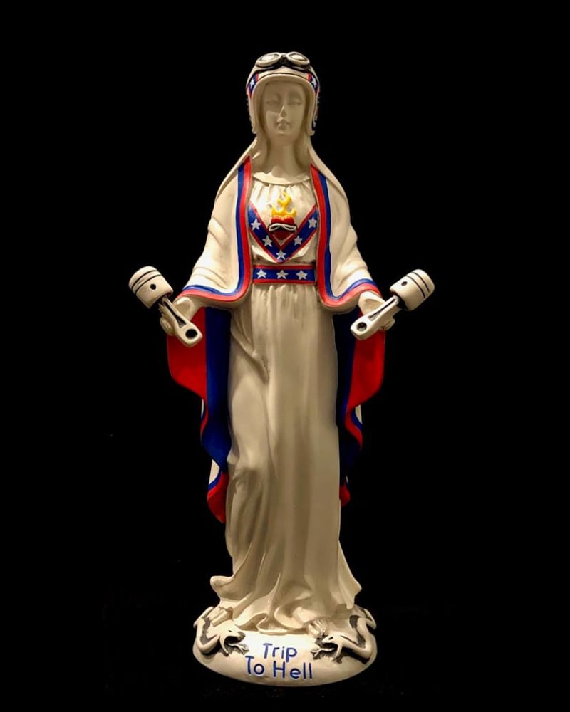 Image of Virgen de los Pistones ©  Evel Knievel tribute limited edition