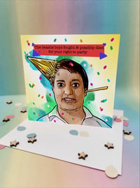 Peep show celebration card