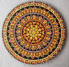 22" Yellow/Orange Hand-Painted Mandala