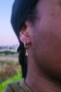 Image 2 of 👑The Armored Kingdom Hoop Earrings 