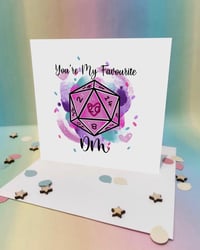 Dungeons and dragons “you’re my favourite DM” card