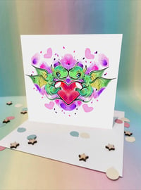 Love dragons anniversary card 