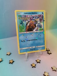 Congratulations Blastoise celebration trading card