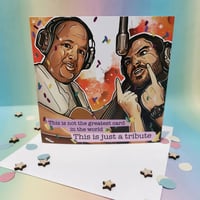 Tenacious D tribute celebration card