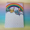 A5 Pokemon rainbow 50 page notepad 
