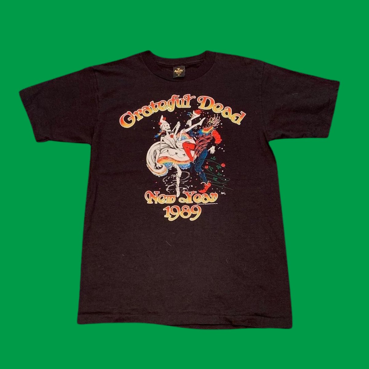 Original Vintage Grateful Dead 1988/89 NYE Short Sleeve Tee! Medium