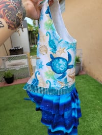 Image 3 of Beach Themed Blue Dress