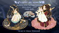 Image 3 of 🍖🍃 Carry Me Home 🦋🌸 - Enamel Pin (June 2022)