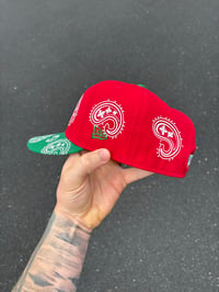 Image 7 of PAISLEY MULTI TONE MEXICO BASEBALL CUSTOM FITTED CAP