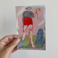 Image 1 of BLUE GIRL Glitter Sticker