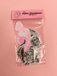Image 2 of The Jayne Mansfield Cycle riso sticker set