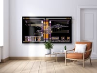 Image 1 of USS Enterprise 1701-A (modern DS9 color) Large Panel Print