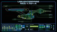 Image 2 of USS Enterprise 1701-A Large Panel Print