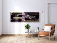 Image 1 of Akira Class USS Warspite Large Panel Print