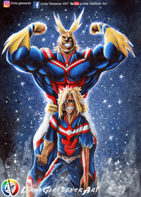 Image 1 of All might Poster / Print