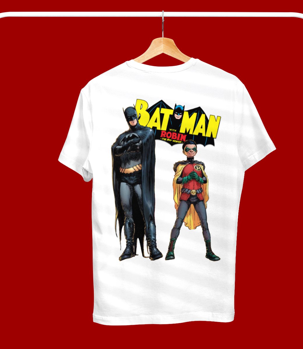 Batman & Robin Retro Tee Shirt | All Comics Art