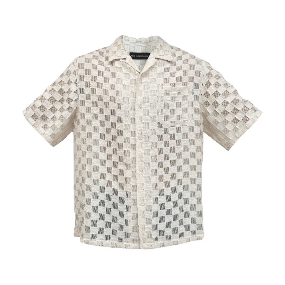 Image of Checker Shirt Ivory
