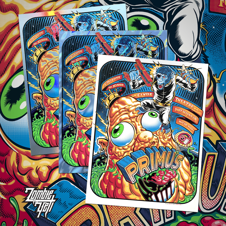 Primus Ft. Wayne IN 2022 Limited Edition Prints / Zombie Yeti
