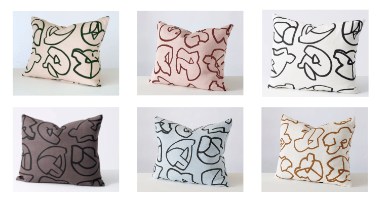 Image of Icon cushion by Stoff Studio (6 different colour ways available)