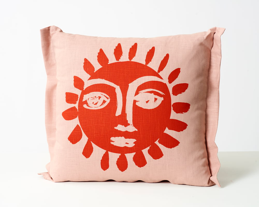 Image of Single Sunne Cushion in 3 colour-ways by Stoff Studio