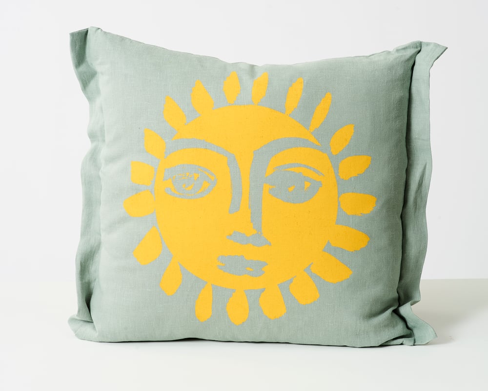Image of Single Sunne Cushion in 3 colour-ways by Stoff Studio