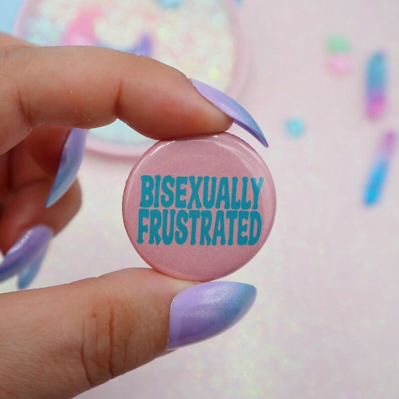 Image of Bisexually Frustrated Button Badge