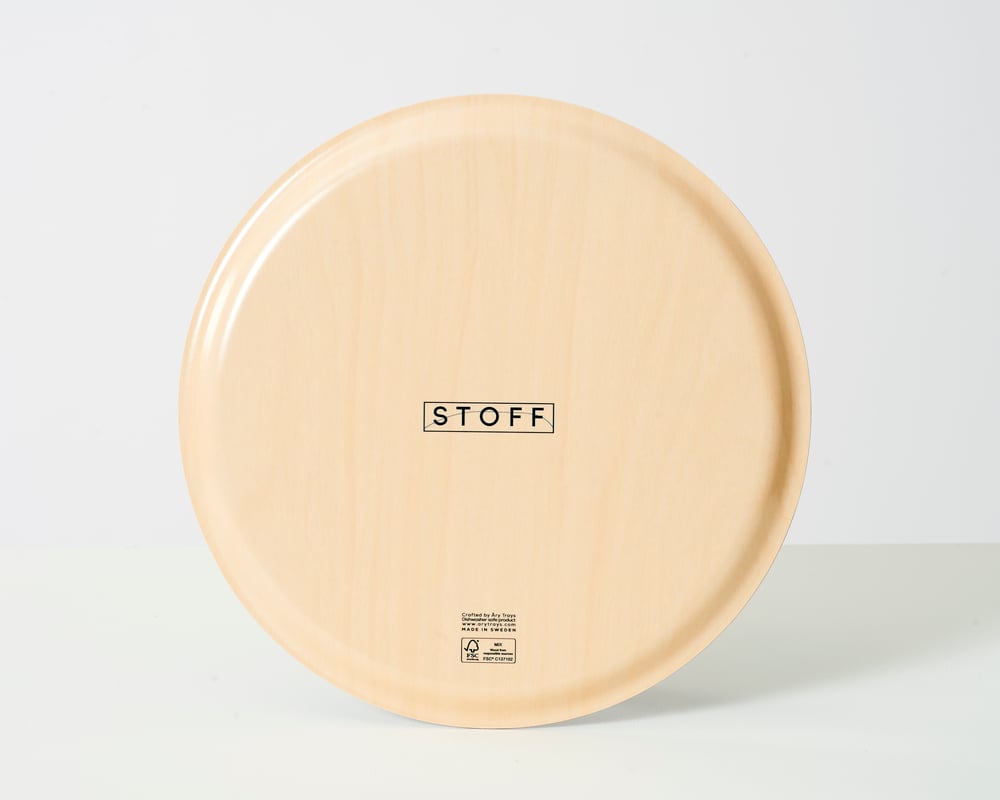 Image of Sunne Cocktail Tray in Azure by Stoff Studio